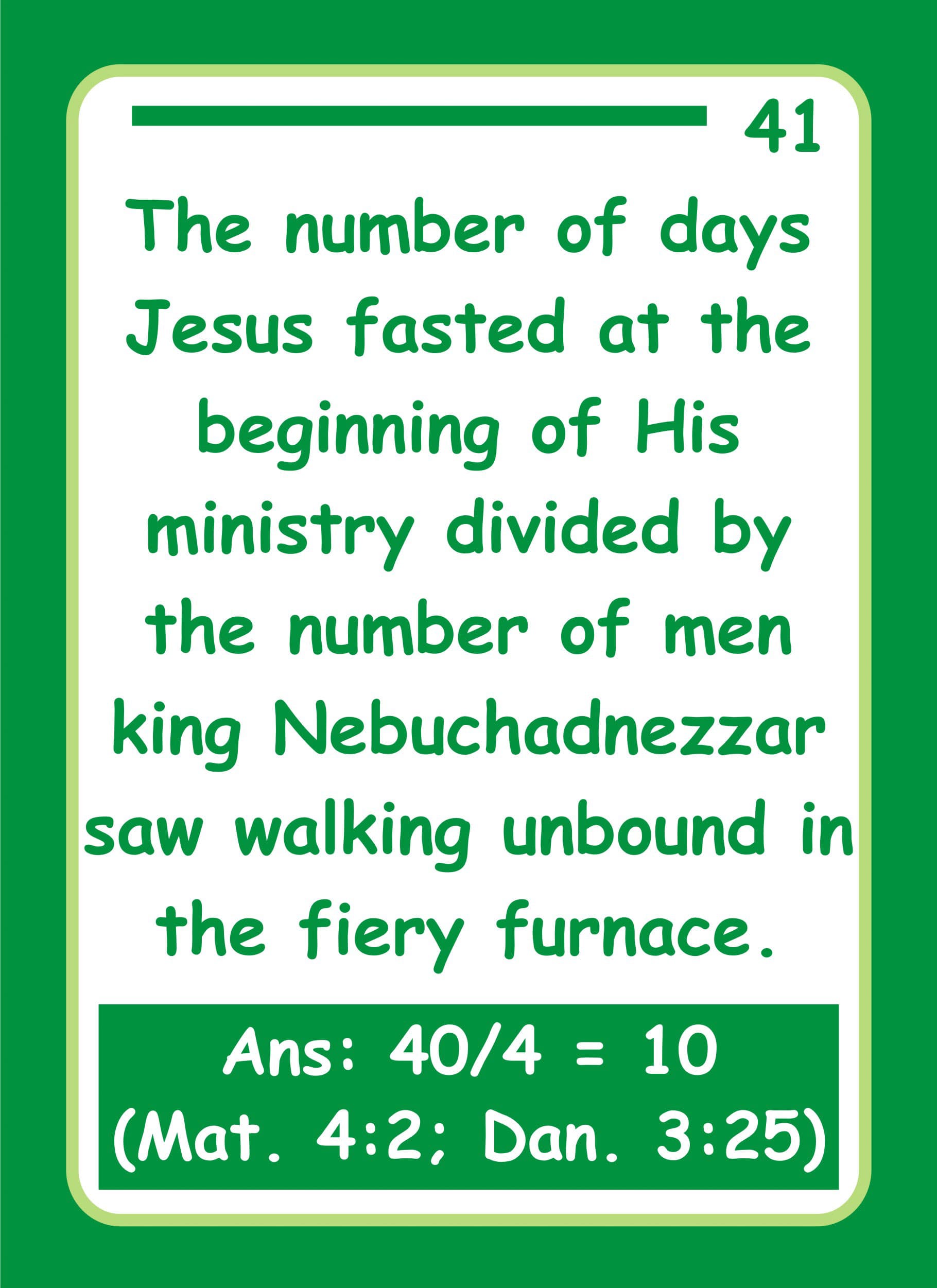 Bible Mathematics